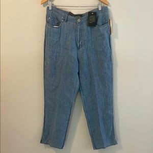 NWT Lauren Jeans co Ralph Lauren 100%Linen. size:12